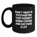 Funny Gifts from Men to Postmaster for Christmas Unique Mugs, Black Coffee Mug for Postmaster Who Say F--k A Lot - Main