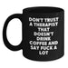 Funny Therapist Gifts from Friends for Men Women, Christmas Unique Black Coffee Mug Don't Trust A Therapist That Doesn't Drink Coffee And Say F--k A Lot - Main