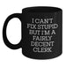Funny Clerk Gifts from Men, Unique Black Coffee Mug for Clerk Friends, Mother's Day Unique Gifts for Women - Main