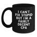 CPA Gifts Funny Quote Black Coffee Mug for Men from Friends and Family, 11oz or 15oz Microwave Dishwasher Safe - Main