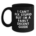 Funny Guide Gifts from Men for Guide Lovers on Mother's Day Black Coffee Mug - Main