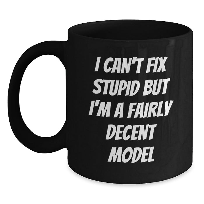 Funny Model Love Gifts from Friends Funny Black Coffee Mugs for Model Valentine's Unique Gifts - Main