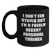Funny Personal Trainer Gifts for Valentine's, Black Coffee Mug for Men or Women, I'm A Fairly Decent Personal Trainer - Main
