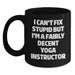 Funny Yoga Instructor Gifts for Men and Friends, Unique Black Coffee Mugs with Inspirational Quote, Gifts from Family for Yoga Enthusiasts, Perfect for Christmas Unique Gifts - Main