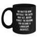 Funny Landscape Architect Black Coffee Mug Gifts from Friends to Coworkers on Valentine's - Main