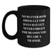 Funny Inspirational Gifts for Trainer Men from Friends Family - Trainer Quote Black Coffee Mug Christmas Unique Presents - Main