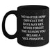 Funny Vice-principal Gifts from Friends, Black Coffee Mug, Inspirational Quote for Vice-principal, Valentine's Unique Gifts - Main