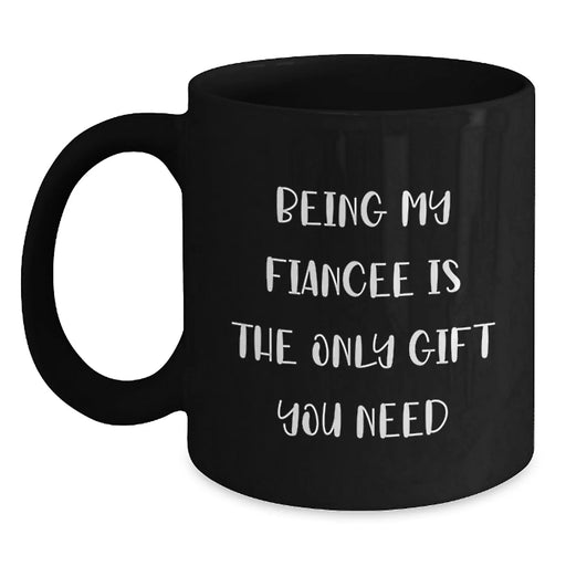 Funny Black Coffee Mugs for Fiancee, Gifts from Men, Unique Valentine's Unique Gifts for Women - Main