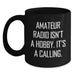 Funny Amateur Radio Gifts, Birthday Unique Mugs for Amateur Radio Enthusiasts, Black Coffee Mug Gifts from Friends to Amateur Radio Operators - Main