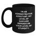 Funny Administrative Assistant Black Coffee Mugs Gifts for Men Women Friends Coworkers Family - Office Humor Valentine's Unique Items - Main