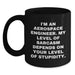 Aerospace Engineer Humor Gifts for Men, Funny Black Coffee Mug, Unique Valentine's Gifts from Friends, Coworkers to Aerospace Engineers - Main