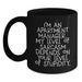 Funny Apartment Manager Gifts from Men Friends to Apartment Manager, Unique Black Coffee Mug for Apartment Manager's Humorous Side, Father's Day Unique Gifts - Main