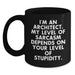 Funny Architect Gifts from Men to Fathers for Father's Day - Architect Sarcasm Black Coffee Mug - Main