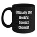 Funny Gifts from Friends to Chemist Men on Graduation Day - 'Officially The World's Coolest Chemist' Black Coffee Mug, 11oz or 15oz - Main