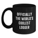 Funny Logger Gifts for Men, World's Coolest Logger Valentine's Unique Mugs, Black Coffee Mugs from Him - Main