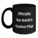 Funny Pilot Gifts from Friends, Black Coffee Mug for Pilot, Graduation Unique Gifts for Men - Main