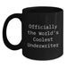 Funny Underwriter Black Coffee Mug Officially The World's Coolest Underwriter Gifts from Friends for Underwriter Valentine's Unique Gifts - Main