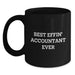 Funny Accountant Gifts for Men, Black Coffee Mug 'Best Effin' Accountant Ever' with Christmas Unique Ideas, Gifts from Family, Friends, Coworkers, Great for Accountants - Main