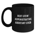 Funny Administrative Assistant Gifts for Men Women Friends Coworkers Black Coffee Mug Best Effin' Ever - Main