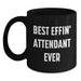 Funny Attendant Gifts from Dad, Best Effin' Black Coffee Mug for Attendant Enthusiasts, Father's Day Unique Gifts for Men Attendants - Main