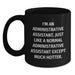 Funny Administrative Assistant Gifts for Her Birthday - Black Coffee Mug, Gifts from Women to Administrative Assistant - Main