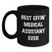 Funny Medical Assistant Gifts for Valentine's, Black Coffee Mug for Medical Assistant 'Best Effin' Ever' Lovers - Main