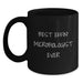 Funny Microbiologist Gifts for Men, Women, or Friends - Black Coffee Mug with Best Effin' Microbiologist Ever Quote, Perfect Christmas Unique Gifts from Family - Main