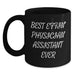 Funny Physician Assistant Gifts from Son to Best Effin' Physician Assistant Ever Black Coffee Mug for Father's Day Unique Gifts - Main