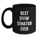 Funny Senator Quote Black Coffee Mug Gifts for Men from Friends Valentine's Unique - Main