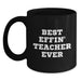 Funny Teacher Quotes Black Coffee Mugs Gifts from Men to Teacher, Funny Best Effin' Teacher Ever Christmas Unique Gifts - Main