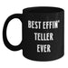 Funny Teller Mugs, Best Effin' Teller Ever, Gifts for Teller, Black Coffee Mug from Friends, Unique Christmas Unique Gifts - Main