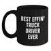 Funny Truck Driver Gifts, Black Coffee Mug, Best Effin' Truck Driver Ever Quote, Father's Day Unique Gifts for Men - Main