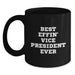 Funny Vice President Gifts for Men - Black Coffee Mug with Best Effin' Vice President Ever Quote - Birthday Unique Gifts from Friends - Main
