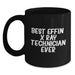 Funny X-Ray Technician Gifts from Friends for X-Ray Technicians - Best Effin' X-ray Technician Ever - Unique Black Coffee Mug for Christmas - Main