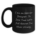 Funny Interior Designer Gifts for Friends - 'I Am An Interior Designer. To Save Time Let's Just Assume I'm Never Wrong.' Humorous Black Coffee Mug, Birthday Unique Gifts from Family to Women - Main