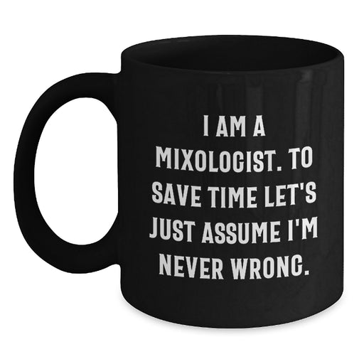 Funny Mixologist Gifts from Men, Unique Black Coffee Mugs for Dad, Father's Day Unique Gifts for Him - Main