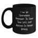 Funny Operations Manager Gifts from Coworkers for Dad - I'm Never Wrong Black Coffee Mug - Unique Father's Day Unique Gifts for Him - Main