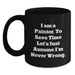 Funny Painter Gifts for Men, Unique Birthday Unique Gifts from Friends to Painter, Black Coffee Mug with I Am A Painter Quote - Main
