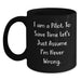 Pilot Inspired Funny Quote Black Coffee Mug Gifts from Friends and Family for Mother's Day Unique - Main