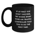 Funny Air Traffic Controller Gifts, If At First You Don't Succeed Try Doing What Your ATC Told You Black Coffee Mug for Birthday Men Friends - Main