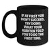 Funny Auditor Gifts from Friends for Graduation - Black Coffee Mug with If At First You Don't Succeed Quote - Main