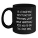 Funny Hairstylist Gifts for Men from Friends, Black Coffee Mug, Graduation Unique Gift Ideas - Main