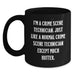Fun Humorous Crime Scene Technician Black Coffee Mugs Gifts for Men Women Friends Family from Christmas Unique Gift - Main