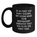 Funny Inspirational Black Coffee Mug for Respiratory Therapist Gifts from Friends and Family for Graduation - Main
