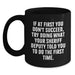 Funny Sheriff Deputy Gifts for Men, Graduation Unique Mugs from Friends, Sheriff Deputy Black Coffee Mug with Humor - Main