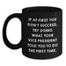 Funny Vice President Gifts for Men, Vice President Quotes, Black Coffee Mugs for Graduation Unique Gifts from Friends and Family - Main