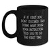 Funny Yoga Instructor Gifts from Friends for Graduation Unique Mugs with If At First You Don't Succeed Quote - Black 11oz/15oz Ceramic Mug - Main