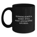 Funny Running Gifts for Friends, Men, and Women - Black Coffee Mug, Perfect for Post-apocalyptic Life Skill Lovers, Christmas Unique Gifts - Main