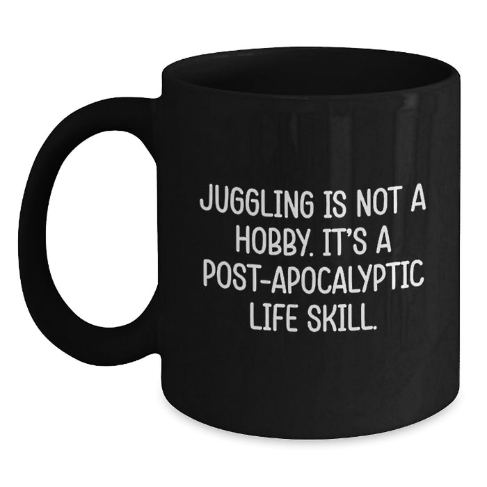 Funny Juggling Gifts for Juggling Enthusiasts Graduation Unique Gifts from Friends and Family Black Coffee Mug - Main