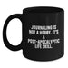 Funny Journaling Gifts from Friends for Journaling Lovers Black Coffee Mug - Birthday Unique Presents - Main